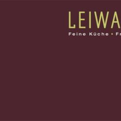 Logo und Flyer für Leiwander, Feine Küche von Franziska Haas