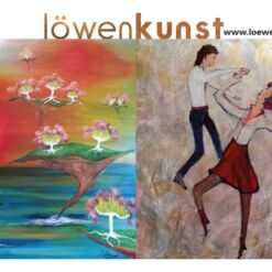 Postkartenserie für den Künstler und Maler Klaus Löwe